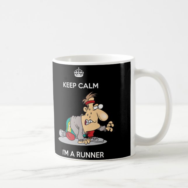 Gardez le calme que je suis une tasse de coureur (Droite)