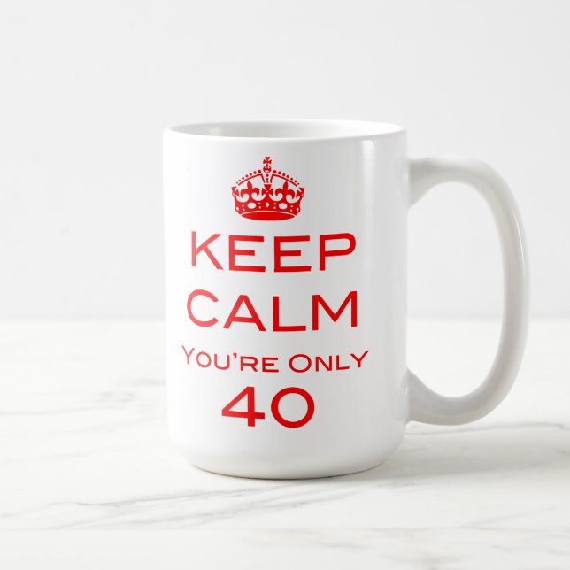 Gardez le calme que vous êtes tasse de seulement (Droite)
