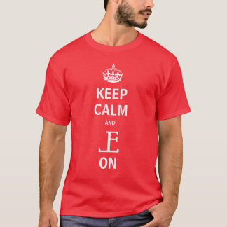 Gardez le T-shirt calme d'EL