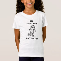 Gardez le T-shirt calme du football de jeu