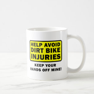 Gardez Les Mains Hors Mon Dirtbike Drôle Mug