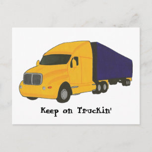 Gardez sur le camion, camionnez sur les cartes pos