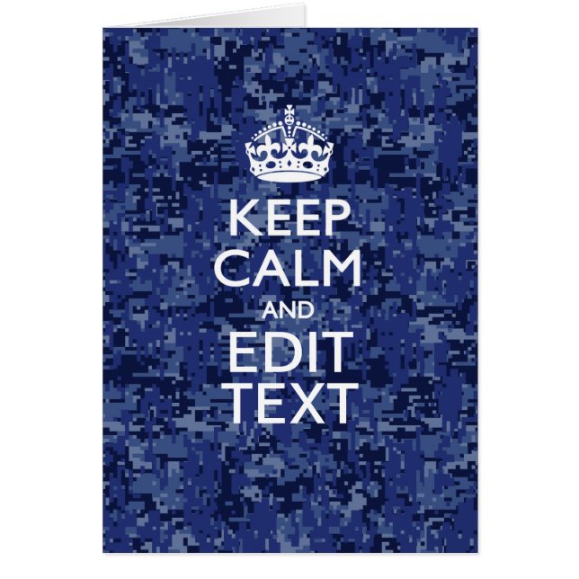 Gardez votre texte calme sur un camouflage numériq (Devant)