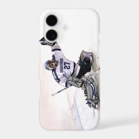 Gardien de but de hockey sur glace avec dessin de