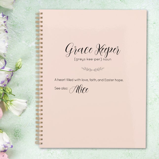 Gardien de grâce Planificateur de Pâques personnal (Grace Keeper Personalized Easter Planner)