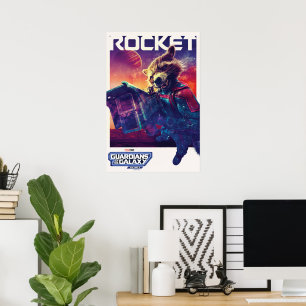 Gardiens de la Galaxie affiche de personnage Rocke