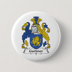Gardner Family Crest 2 Inch Round Button