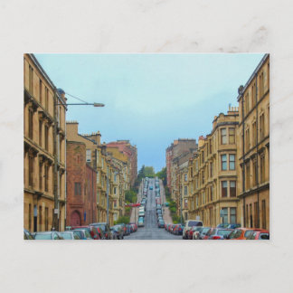Gardner street steepest in Glasgow Postcard