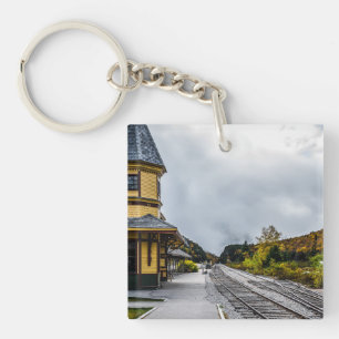 Gare de Crawford Notch Porte - clé acrylique