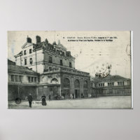 Gare de Dijon-Ville 1851 Vintage Photography Foto