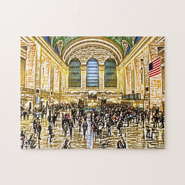 Gare Grand Central de Brooklyn. Jigsaw Puzzle (Horizontal)