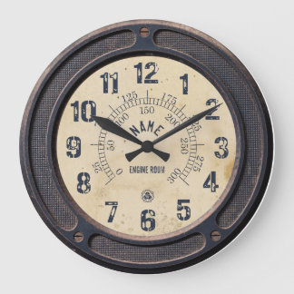 Gare Vintage Steampunk Horloge murale