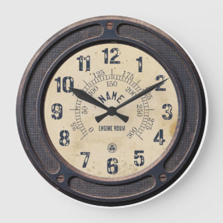 Gare Vintage Steampunk Horloge murale