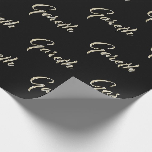 Gareth First name name of edles gift paper (Corner)
