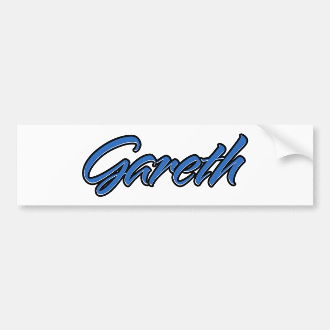 Gareth Name blue Aufkleber Sticker Autoaufkleber (Front)