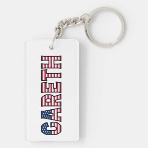 Gareth Name Vorname USA Flagge Anhänger Schlüssel Keychain