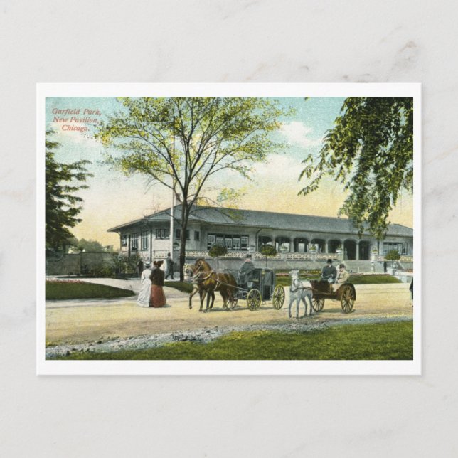 Garfield Park, Chicago 1908 Vintage Postcard (Front)