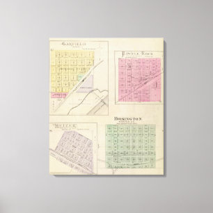 Garfield, Pawnee Rock, Heizer, Hoisington, Kansas Canvas Print