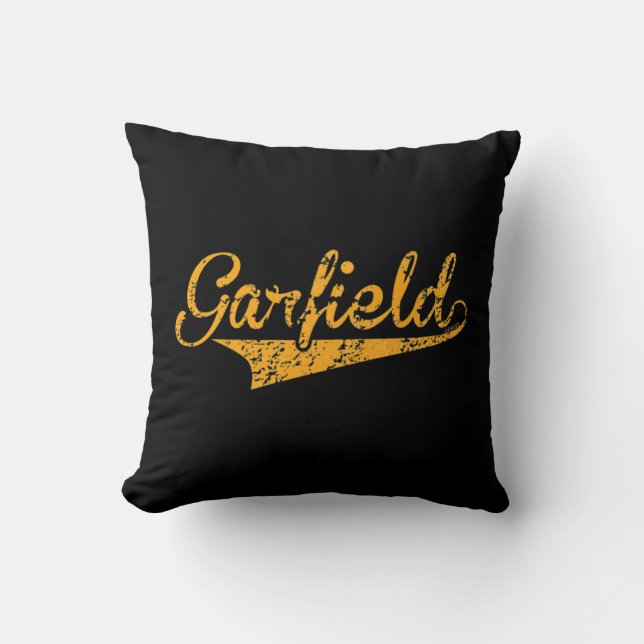 Garfield Sports Logo   Throw Pillow (Front)