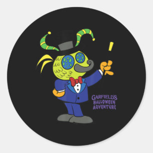 Garfield The Fly Halloween Classic Round Sticker