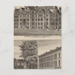 Garfield University, Kansas Postcard