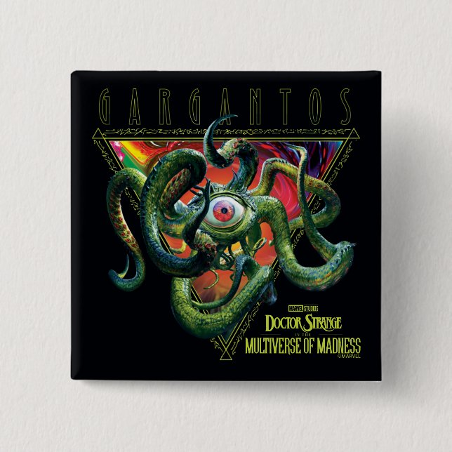 Gargantos Multiverse Graphic 2 Inch Square Button (Front)