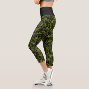 Gargantos Tiled Pattern Capri Leggings
