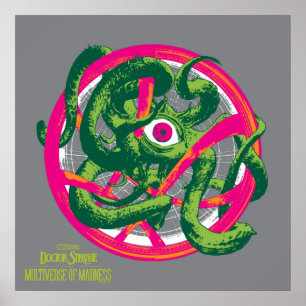 Gargantos Wrapped Around Seal of Vishanti Poster