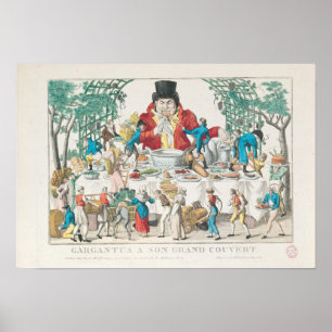 Gargantua at his Table Poster
