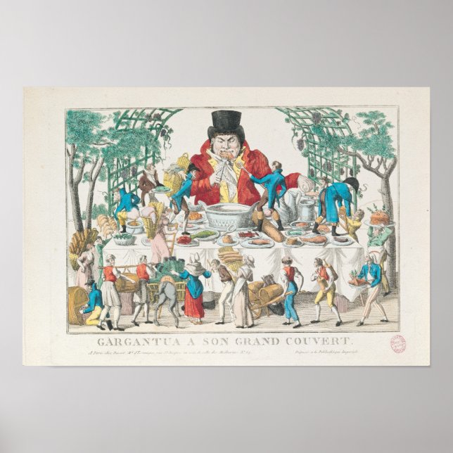 Gargantua at his Table Poster (Front)