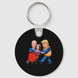 Garge For Trump 2024 Funny Time To Take Out Garge Keychain