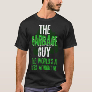 Garge Truck Recycle Waste Trash Collector Earth Da T-Shirt