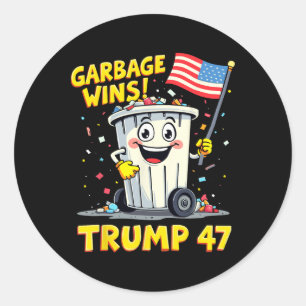 Garge Wins Trump 47 Team Garge For Trump 2024 Elec Classic Round Sticker