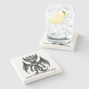 Gargoyle Demon Stone Magnet Coaster