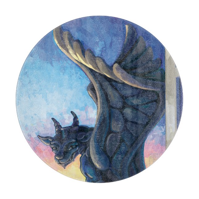 Gargoyle Guardian Cutting Board (Front)