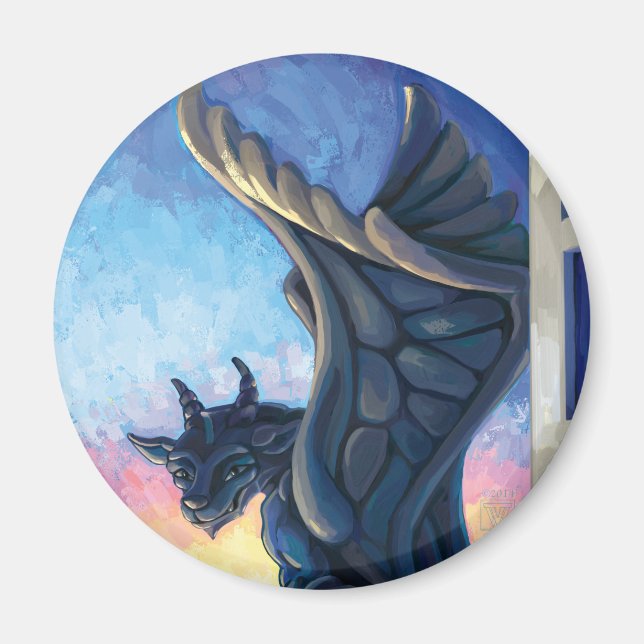 Gargoyle Guardian Magnet (Front)