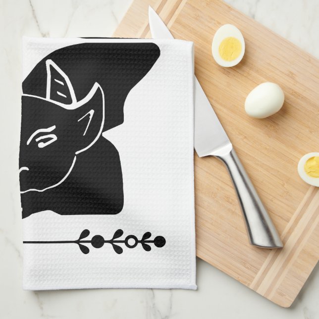 Gargoyle  kitchen towel (Quarter Fold)