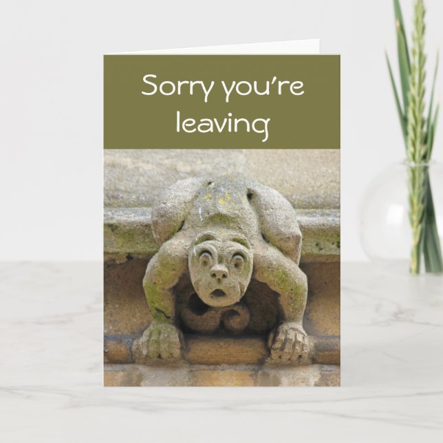 Gargoyle leaving card (Front)