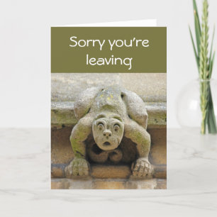 Gargoyle leaving card