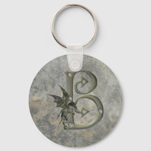 Gargoyle Monogram B Keychain