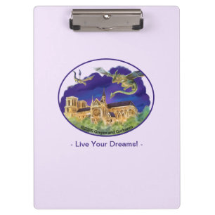 Gargoyle Notre Dame - Paris Dreams Clipboard 