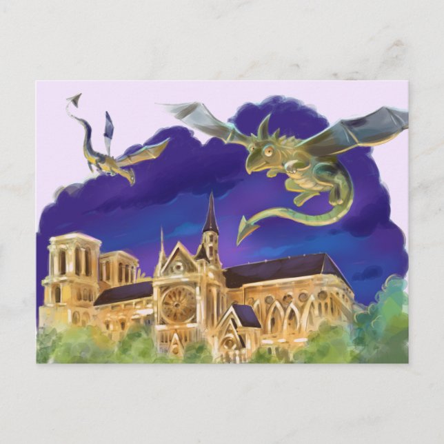 Gargoyle Notre Dame - Paris Postcard (Front)