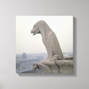 Gargoyle on the balustrade of the Grande Canvas Print