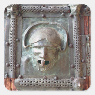 Gargoyle panel from the left door of the portal, 1 square sticker