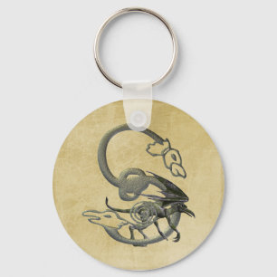 Gargoyles Monogram S Keychain