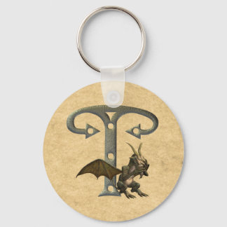 Gargoyles Monogram T Keychain