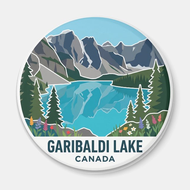 Garibaldi Lake Canada Magnet (Front)