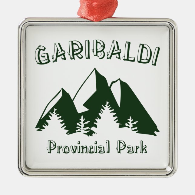 Garibaldi Provincial Park Metal Ornament (Front)