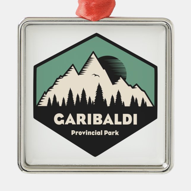 Garibaldi Provincial Park Metal Ornament (Front)