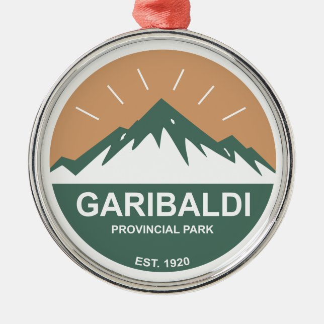 Garibaldi Provincial Park Metal Ornament (Front)